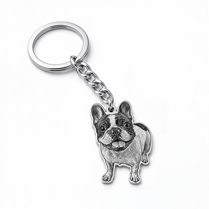Soulyshine Precious Paw - Upload Pet Portrait Photo Shape Base Keychain