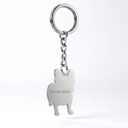 Soulyshine Precious Paw - Upload Pet Portrait Photo Shape Base Keychain