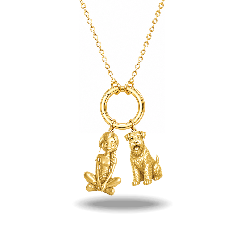 Soft Coated Wheaten Terrier - 18K Gold Vermeil - 1st