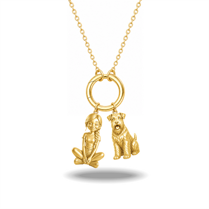 Soft Coated Wheaten Terrier - 18K Gold Vermeil - 1st