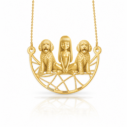 Spanish Water Dog - 18K Gold Vermeil - 1st