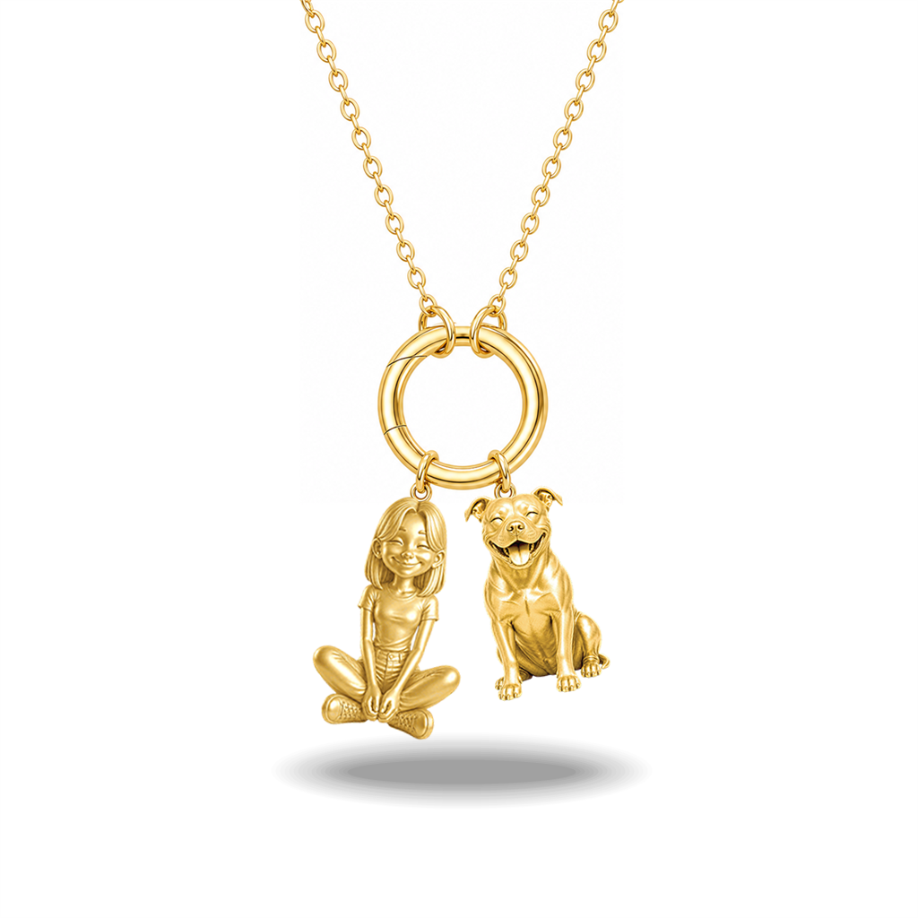 Staffordshire Bull Terrier - 18K Gold Vermeil - 1st