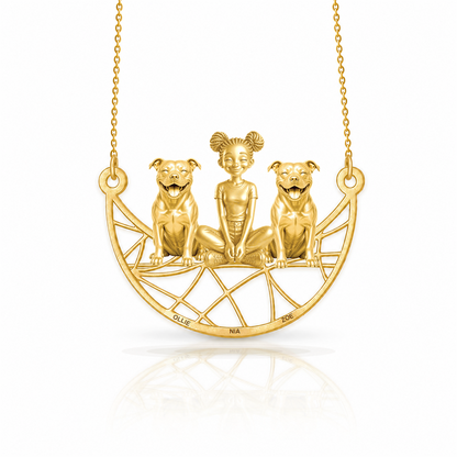 Staffordshire Bull Terrier - 18K Gold Vermeil - 1st