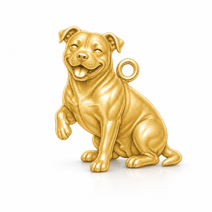 Soulyshine Staffordshire Bull Terrier Personalized Pet Companion Charm Only
