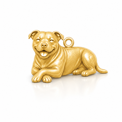 Soulyshine Staffordshire Bull Terrier Personalized Pet Companion Charm Only