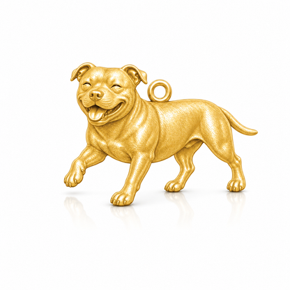 Soulyshine Staffy Personalized Pet Companion Charm Only