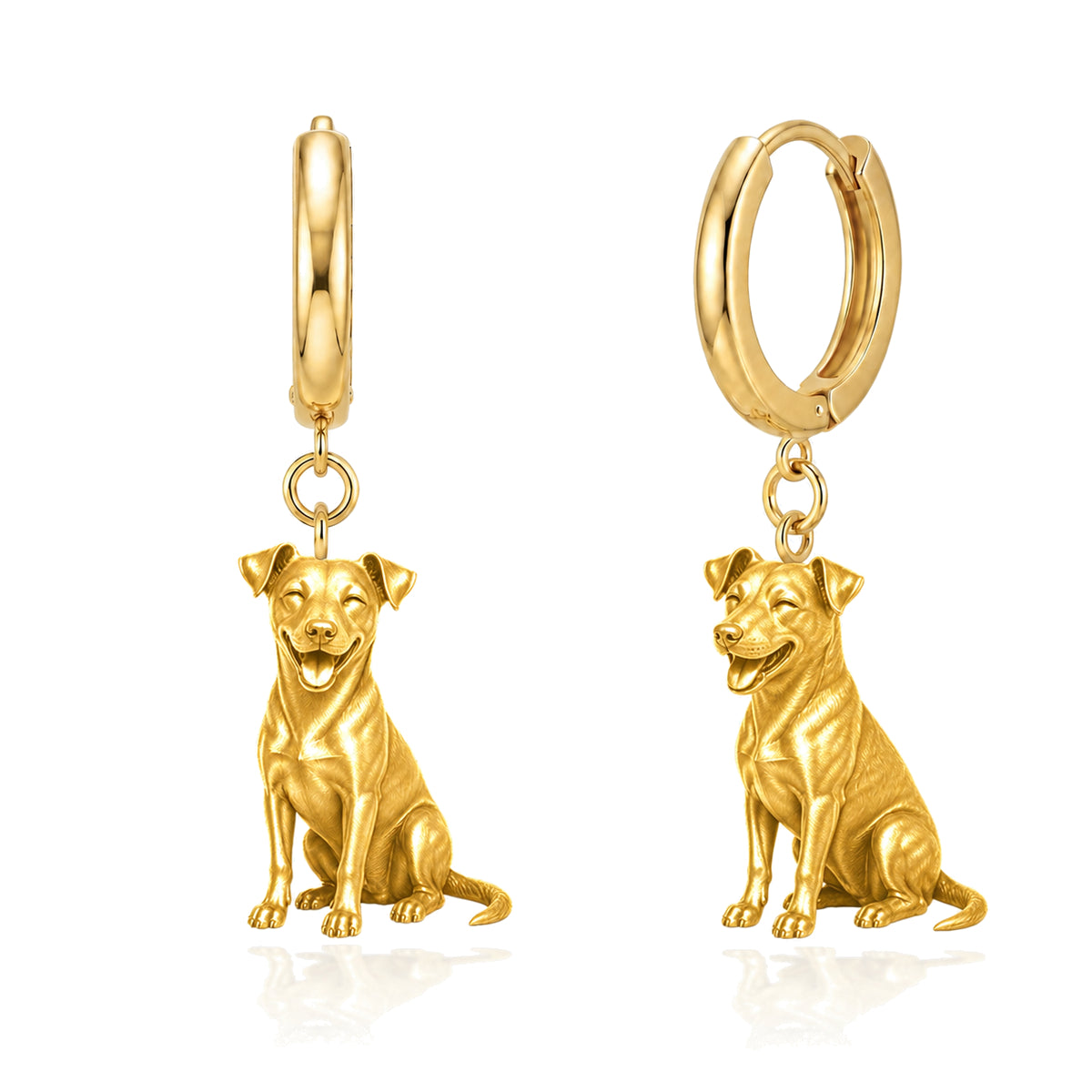 Swedish Farmdog personalized companion handcrafted huggie earrings