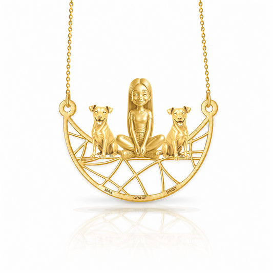 Soulyshine Swedish Farmdog personalized companion necklace
