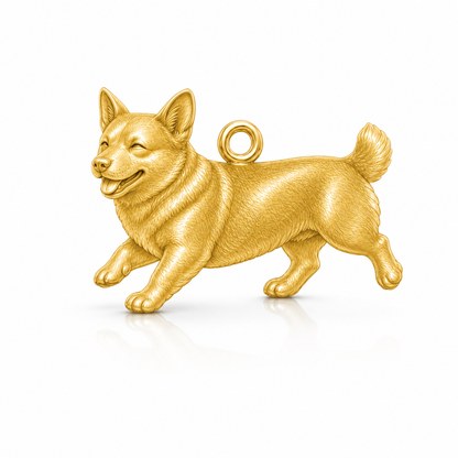 Soulyshine Swedish Vallhund Personalized Pet Companion Charm Only