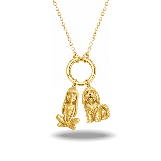 Tibetan Terrier - 18K Gold Vermeil - 1st