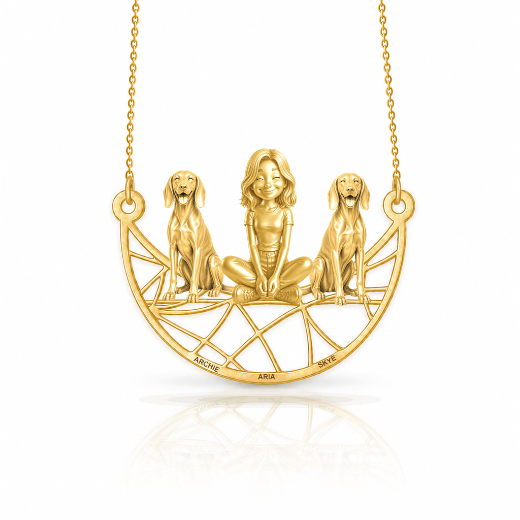 Treeing Walker Coonhound - 18K Gold Vermeil - 1st