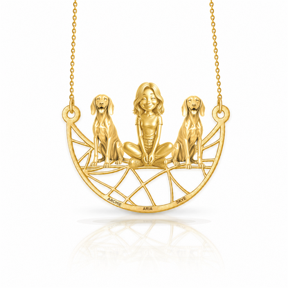Treeing Walker Coonhound - 18K Gold Vermeil - 1st
