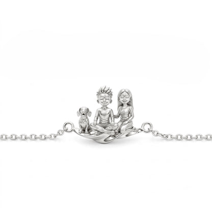 The Loving Home – Family & Pet Portrait Handcrafted Bracelet