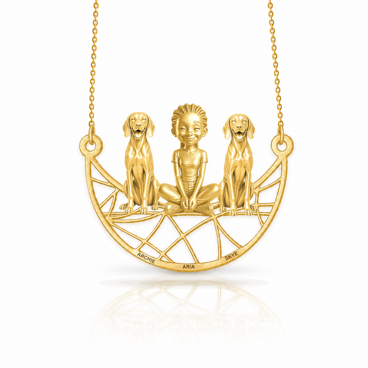 Soulyshine Vizsla personalized companion necklace
