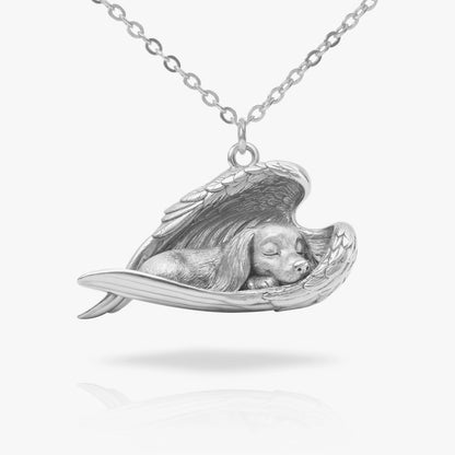 Soulyshine French Bulldog Sleeping Angel – Personalized Pet Necklace