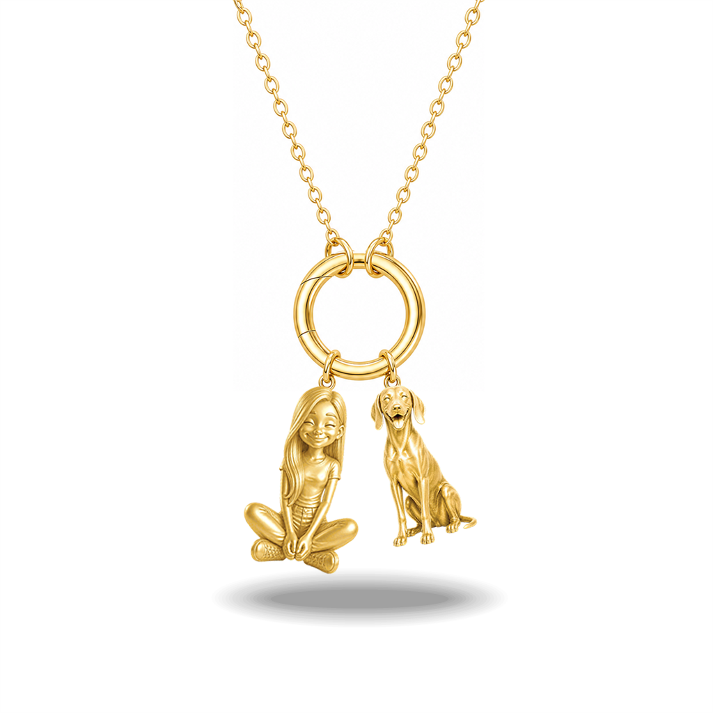Weimaraner - 18K Gold Vermeil - 1st