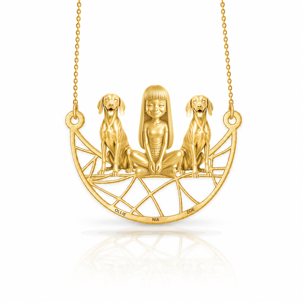 Weimaraner - 18K Gold Vermeil - 1st