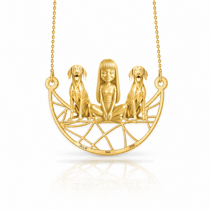 Weimaraner - 18K Gold Vermeil - 1st