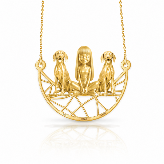 Soulyshine Weimaraner personalized companion necklace
