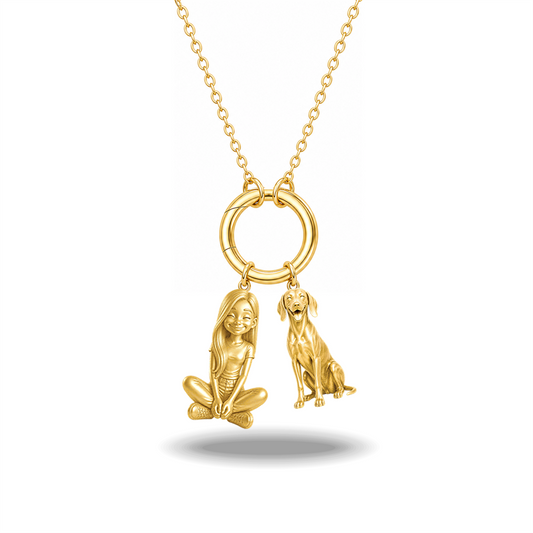 Weimaraner - 18K Gold Vermeil - 1st
