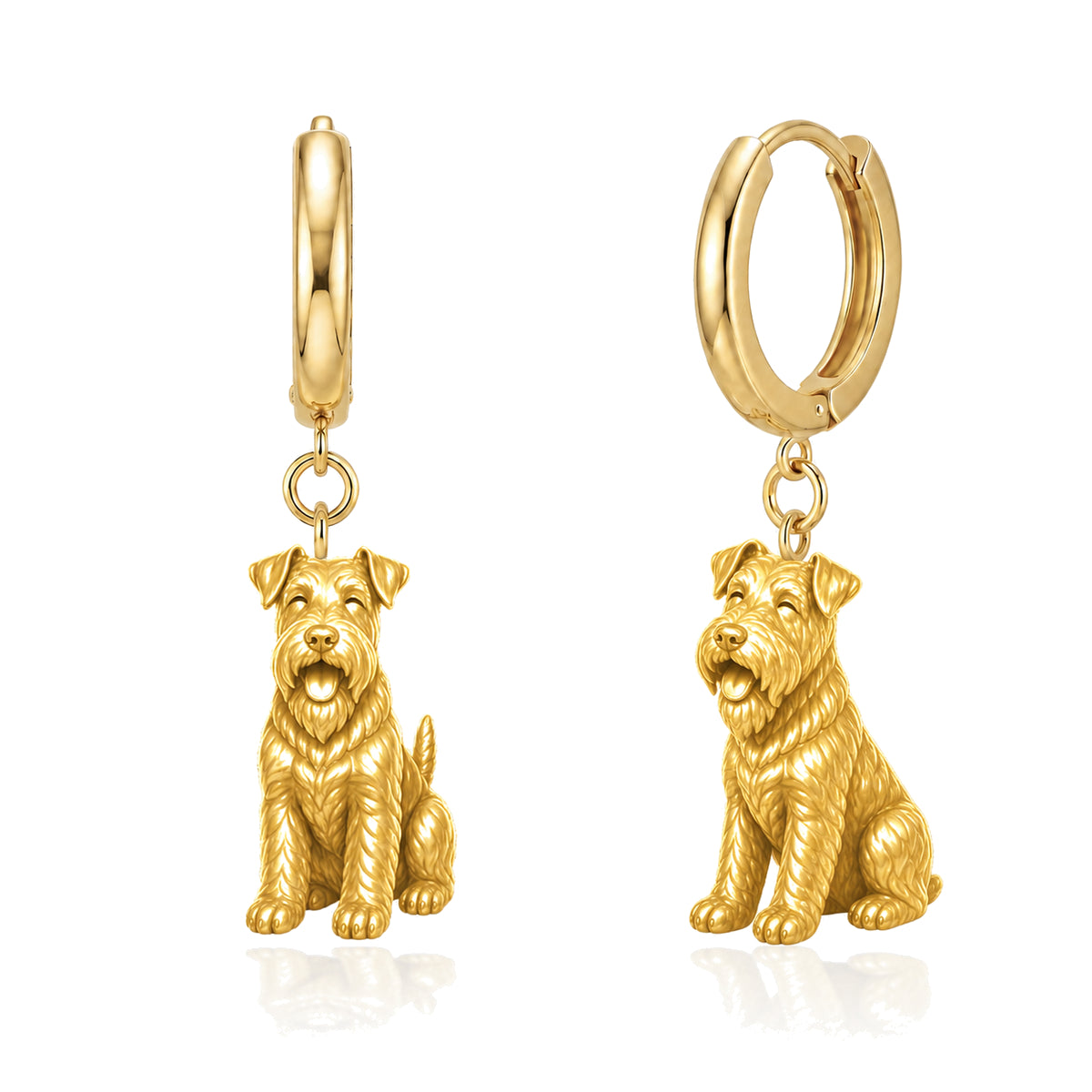 Welsh Terrier personalized companion handcrafted huggie earrings
