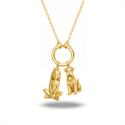 Welsh Terrier - 18K Gold Vermeil - 1st