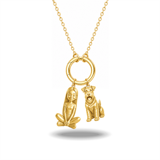 Welsh Terrier - 18K Gold Vermeil - 1st