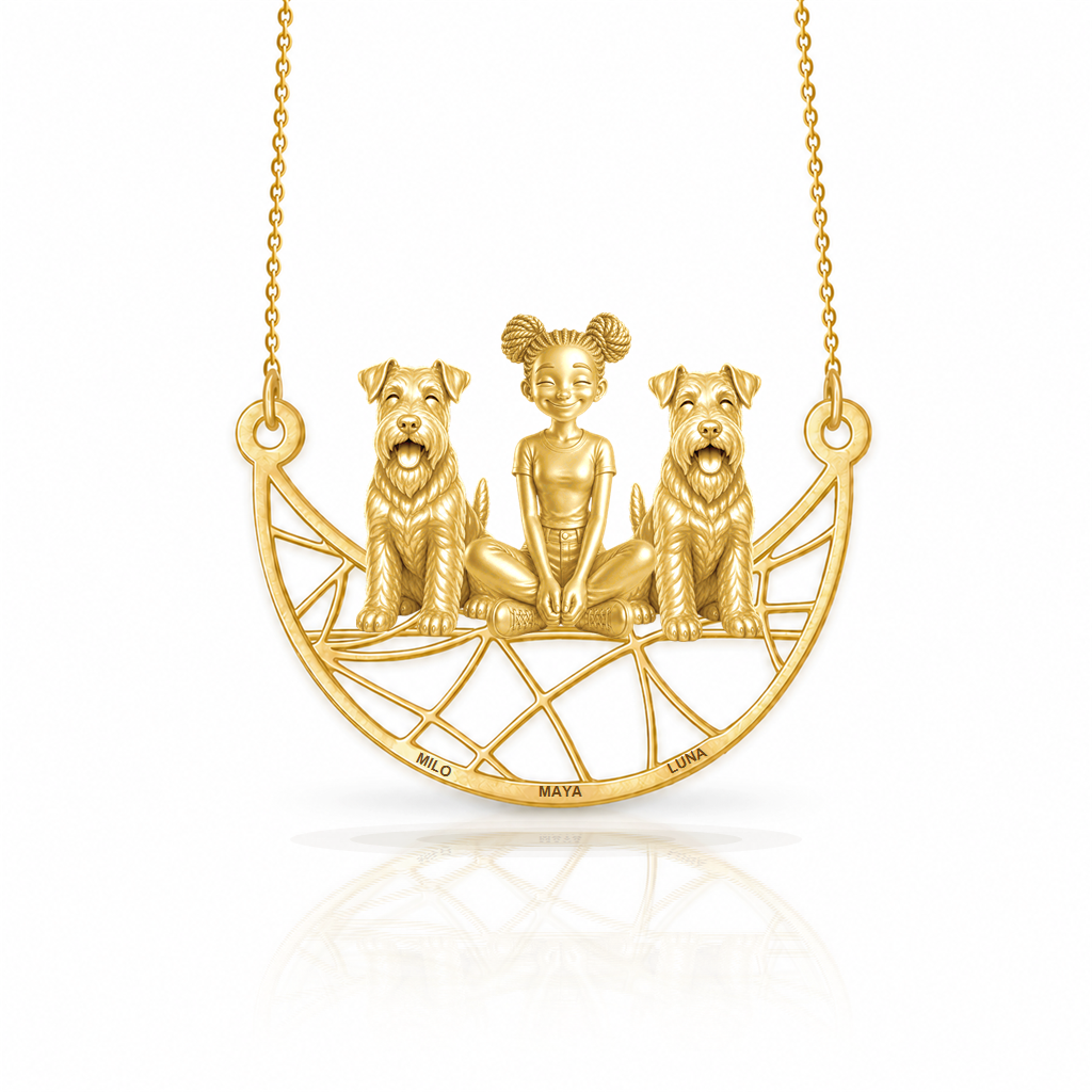 Welsh Terrier - 18K Gold Vermeil - 1st