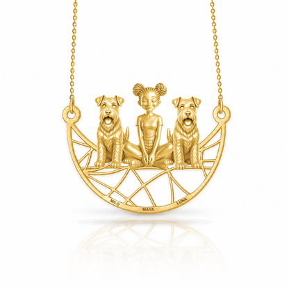 Welsh Terrier - 18K Gold Vermeil - 1st