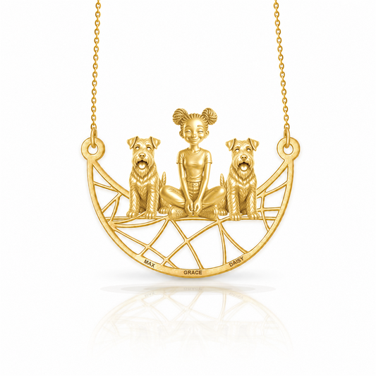 Soulyshine Welsh Terrier personalized companion necklace
