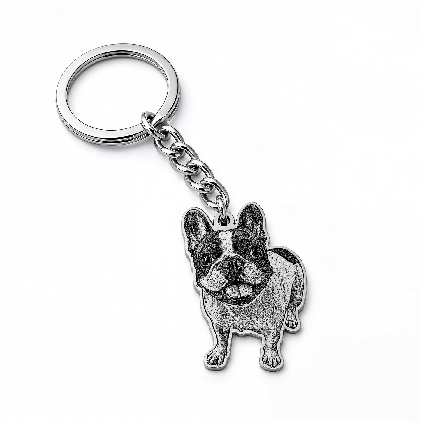 Soulyshine Precious Paw - Upload Pet Portrait Photo Shape Base Keychain