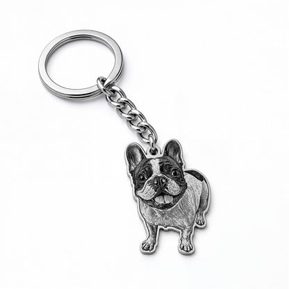 Soulyshine Precious Paw - Upload Pet Portrait Photo Shape Base Keychain