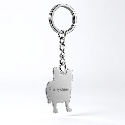 Soulyshine Precious Paw - Upload Pet Portrait Photo Shape Base Keychain