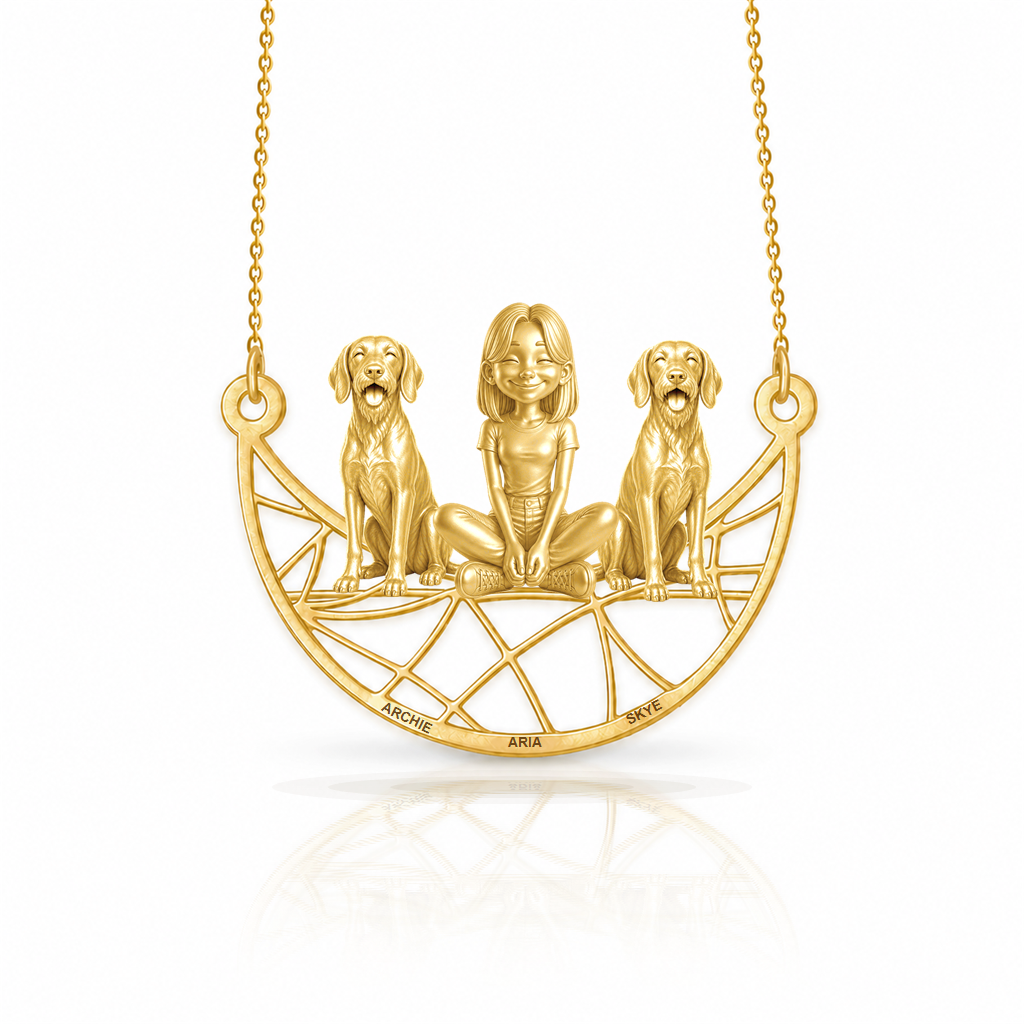 Wirehaired Vizsla - 18K Gold Vermeil - 1st