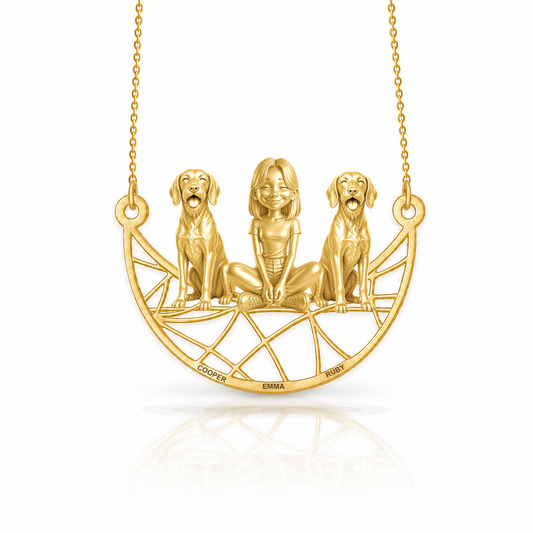 Soulyshine Wirehaired Vizsla personalized companion necklace