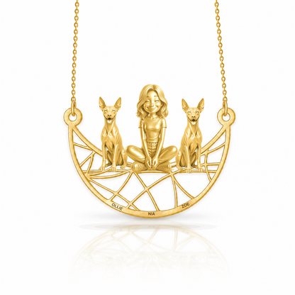 Xoloitzcuintli - hairless - 18K Gold Vermeil - 1st