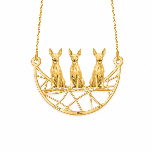 Soulyshine Xoloitzcuintli - hairless Eternal Paw personalized pets necklace