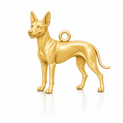 Soulyshine Xoloitzcuintli coated Personalized Pet Companion Charm Only
