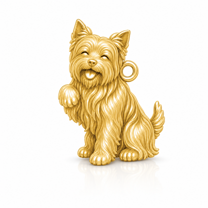Soulyshine Yorkie Personalized Pet Companion Charm Only