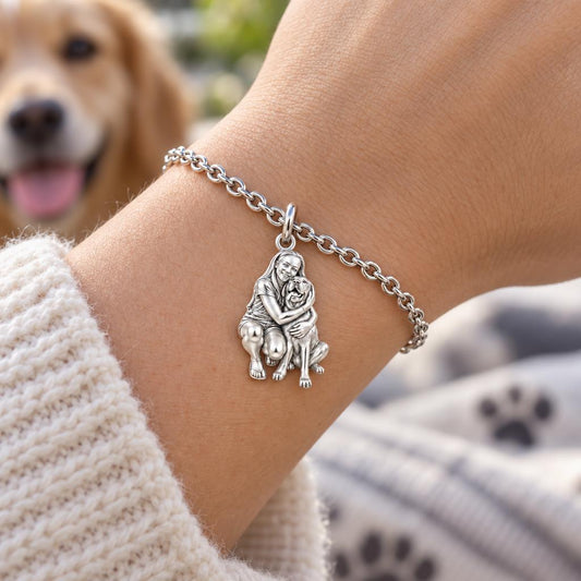 A Hug to Remember Charm Bracelet Set – worn / in use