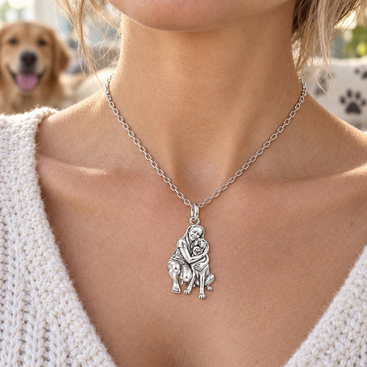 A Hug to Remember Charm Necklace Set – worn / in use