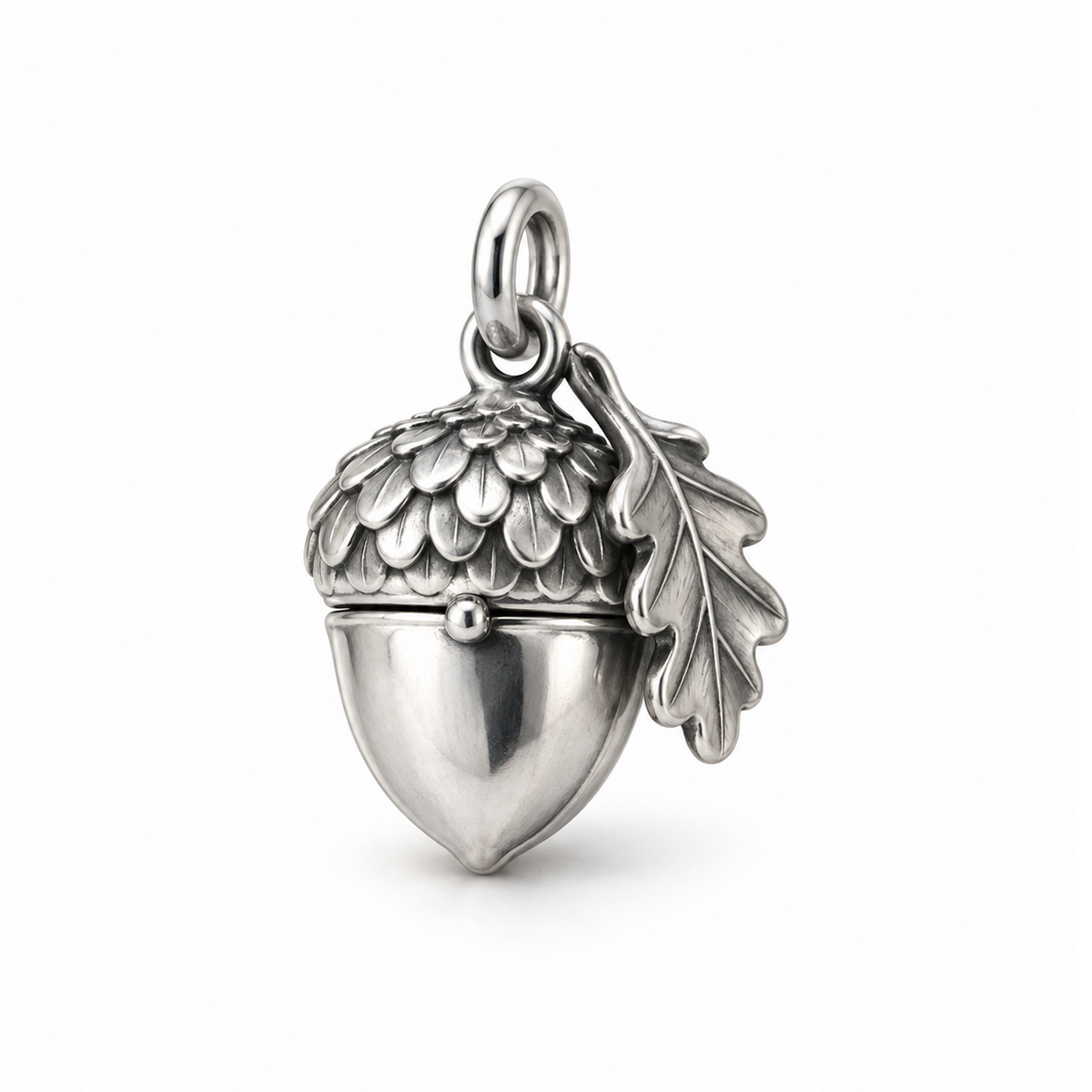 Acorn Keepsake Charm — Silver | charm-topics-remaining-444-2026-09-14 | topic-211