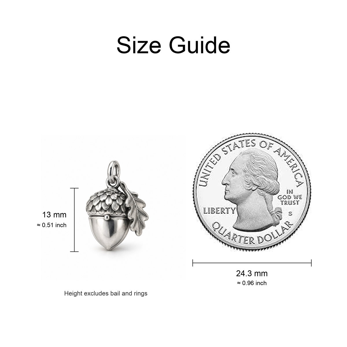 Acorn Keepsake Charm — Size Guide | charm-topics-remaining-444-2026-09-14 | topic-211
