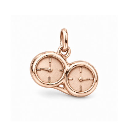 Across Time Zones Charm — Rose Gold | charm-topics-remaining-444-2026-09-14 | topic-138