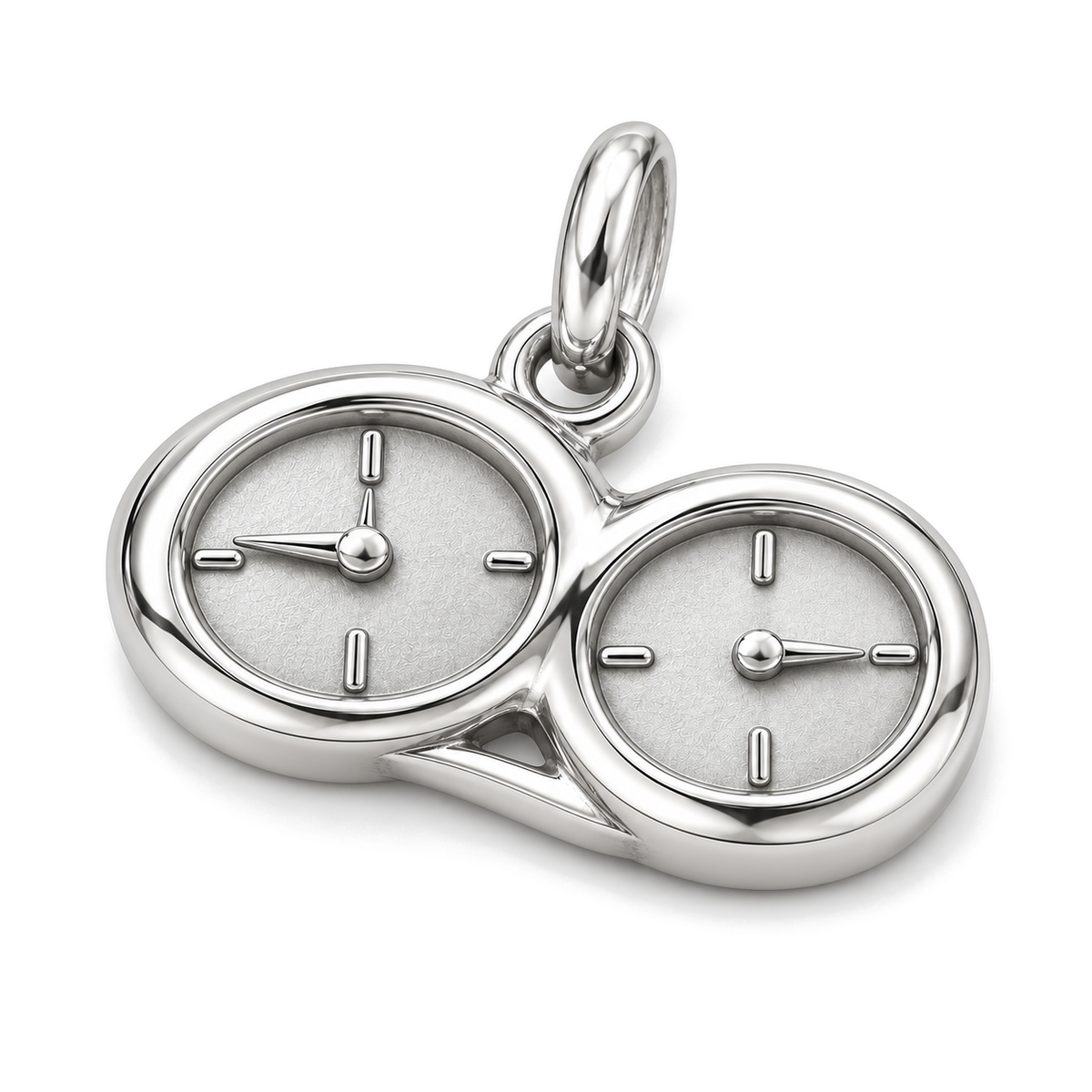 Across Time Zones Charm — Silver Super Macro | charm-topics-remaining-444-2026-09-14 | topic-138