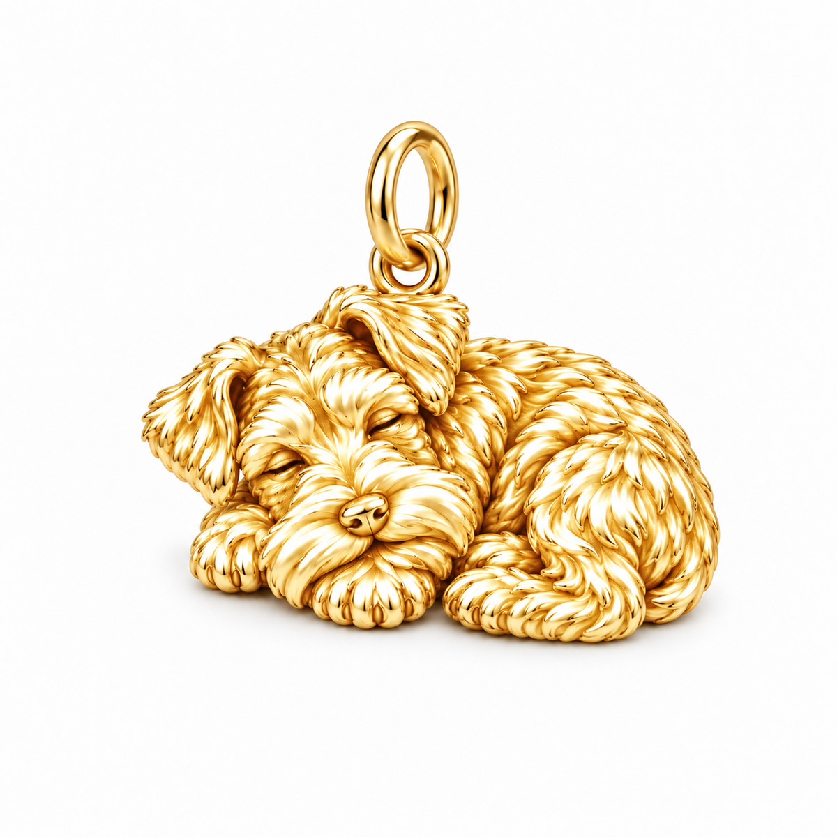 Adorable Mini Schnauzer Silver Charm – Personalized Dog Mom