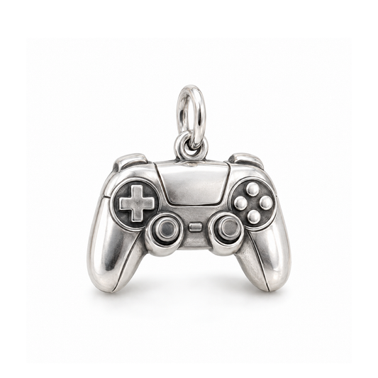 Adventure Game Controller Charm — Silver | charm-topics-remaining-444-2026-09-14 | topic-410