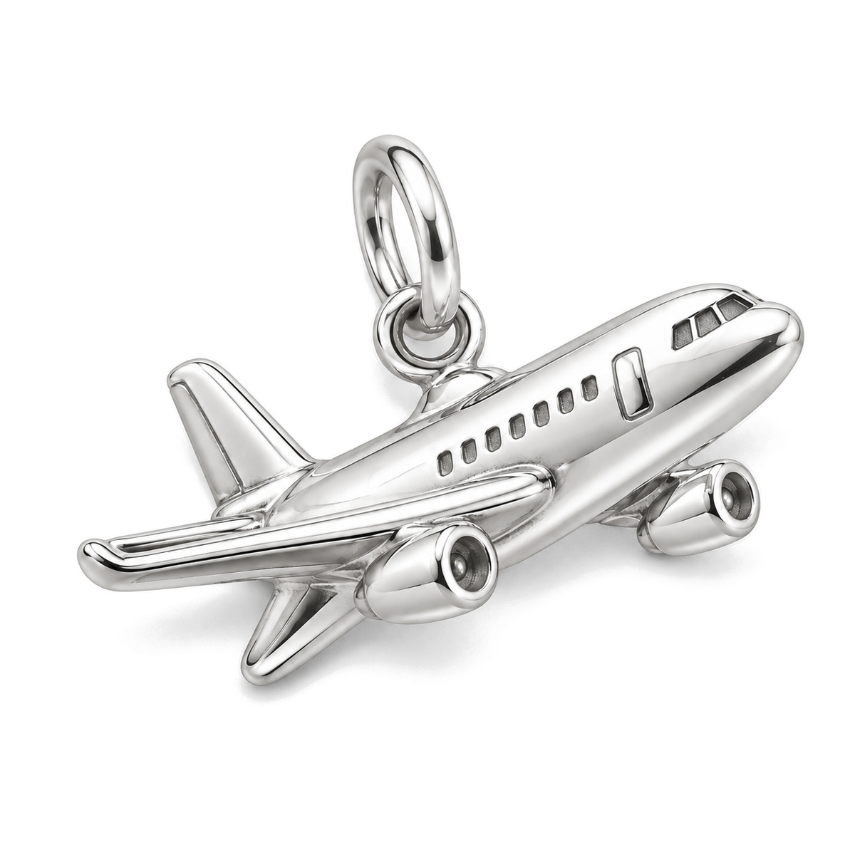 Airplane Charm — Silver Super Macro | charm-topics-remaining-444-2026-09-14 | topic-084