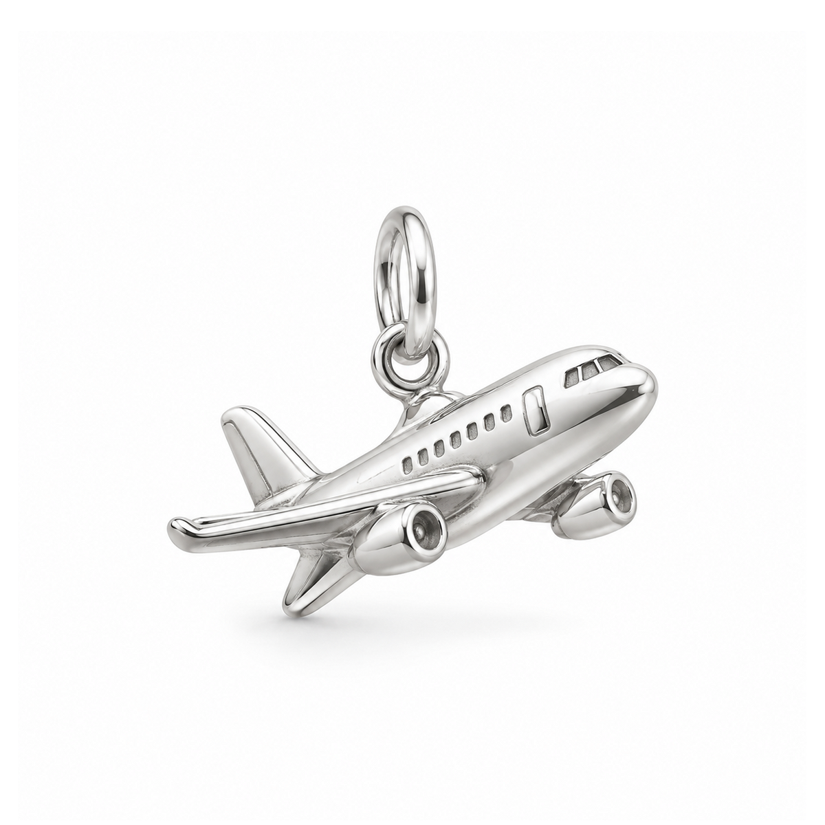 Airplane Charm — Silver | charm-topics-remaining-444-2026-09-14 | topic-084