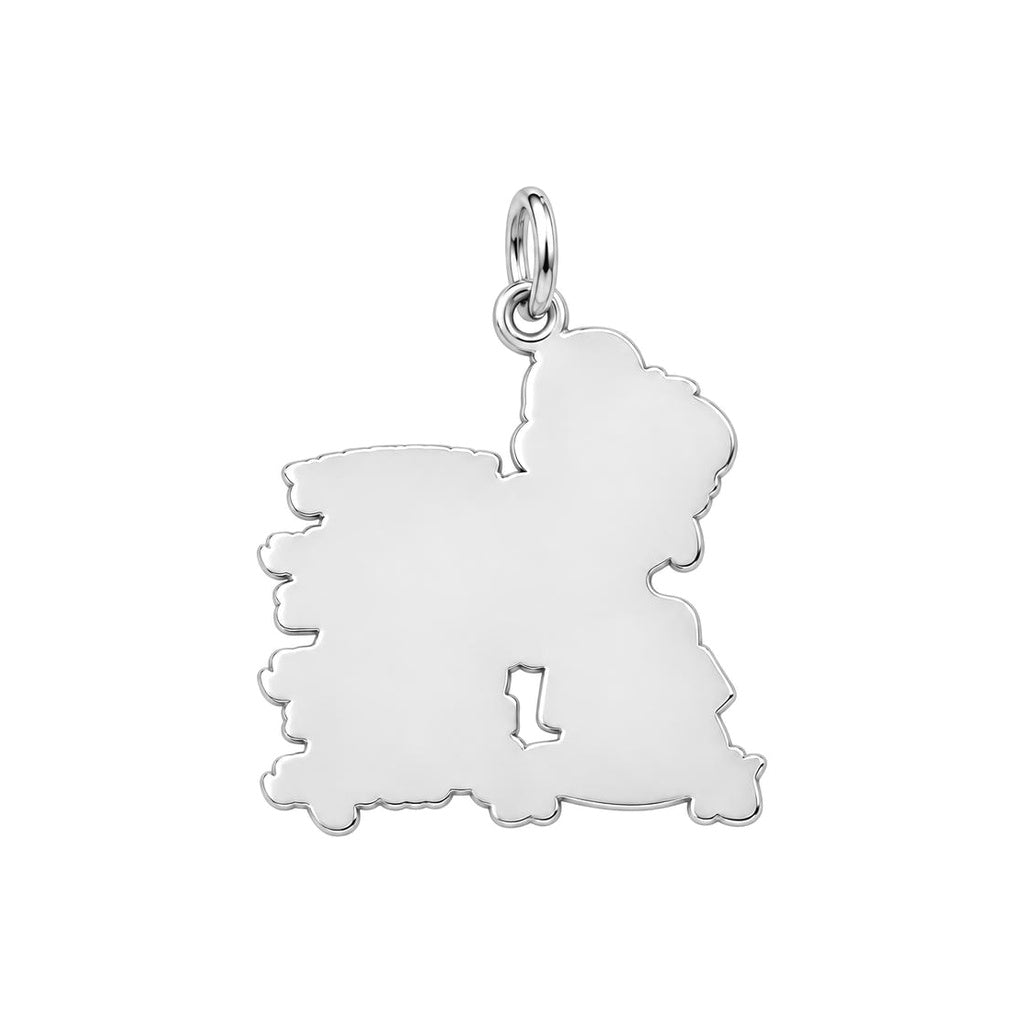 Always Chingona Rose Charm Bracelet – Personalized Latina Gift – back of the charm, engraving area